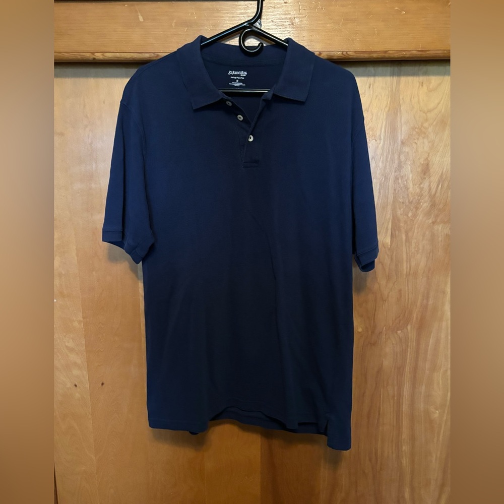 St. John's Bay Navy Heritage Pique Polo